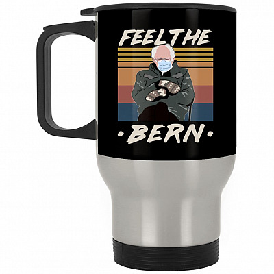 14 oz. Silver Travel Mug