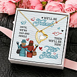 11KNG. new best friends Message Card (2) Forever Love Necklace (Gold) 4