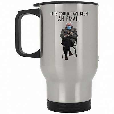 14 oz. Silver Travel Mug