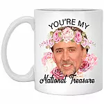 You're My National Treagure, White, 11 oz. White Mug
