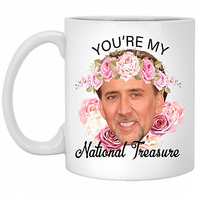 You're My National Treagure, White, 11 oz. White Mug