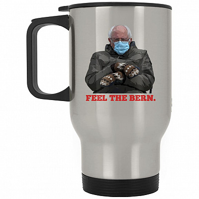 14 oz. Silver Travel Mug