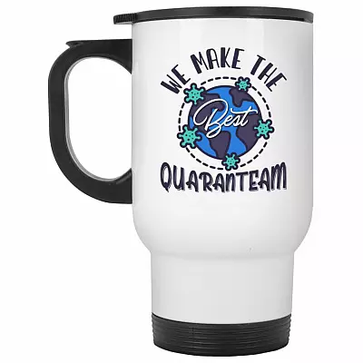 14 oz. White Travel Mug
