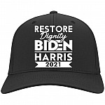 Biden Harris 2021 Restore Hat, Black, Twill Cap