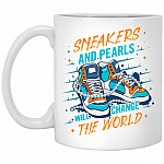 Kamala Harris Chucks, White, 11 oz. White Mug