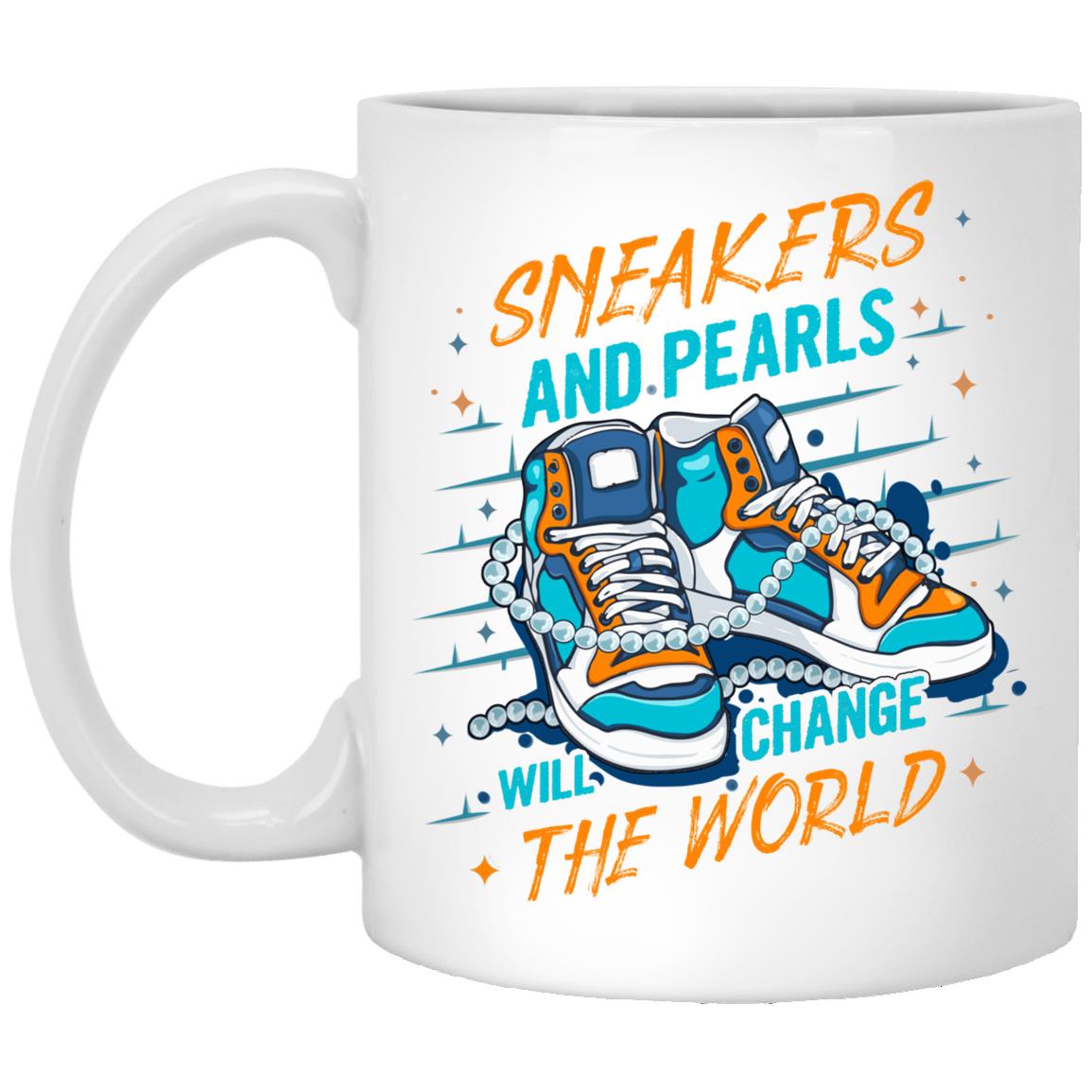 Kamala Harris Chucks, White, 11 oz. White Mug