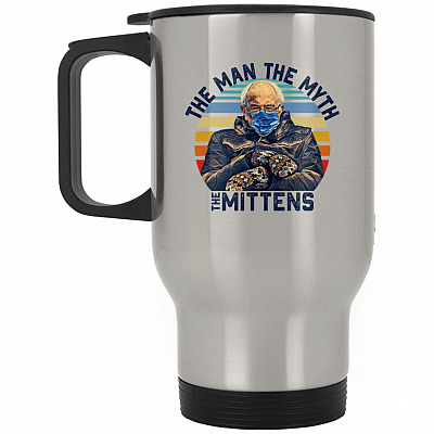 14 oz. Silver Travel Mug