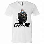 3005 Unisex Jersey SS V-Neck T-Shirt, White, V-Neck T-Shirt