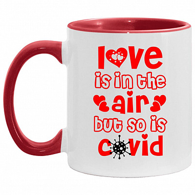 Love Mug, White/Red, 11 oz. Accent Mug