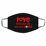 Love Mask, Black, Cloth Face Cover – Medium/Large Love Mask, Black, Cloth Face Cover – Medium/Large