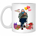 Bernie Sanders Mittens Valentine WhiteMug, White, 11 oz. White Mug