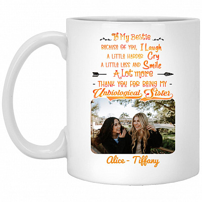 Personalized Photo Mug, White, 11 oz. White Mug