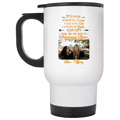 14 oz. White Travel Mug