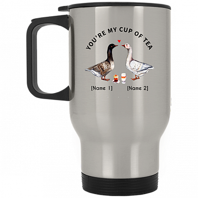14 oz. Silver Travel Mug