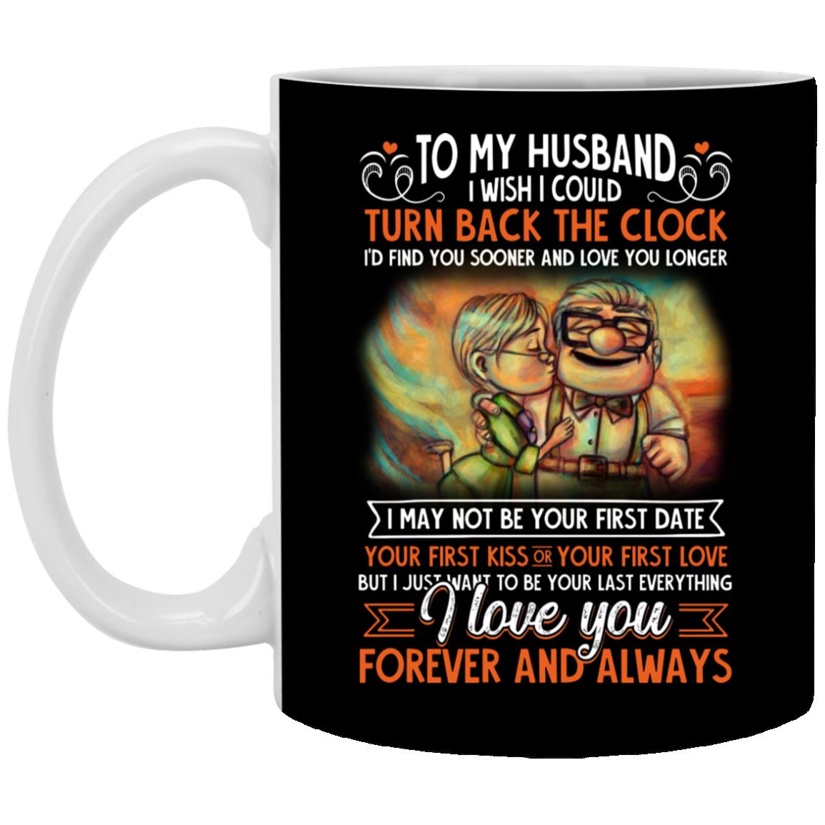 To My Husband Mug, Black, 11 oz. White Mug