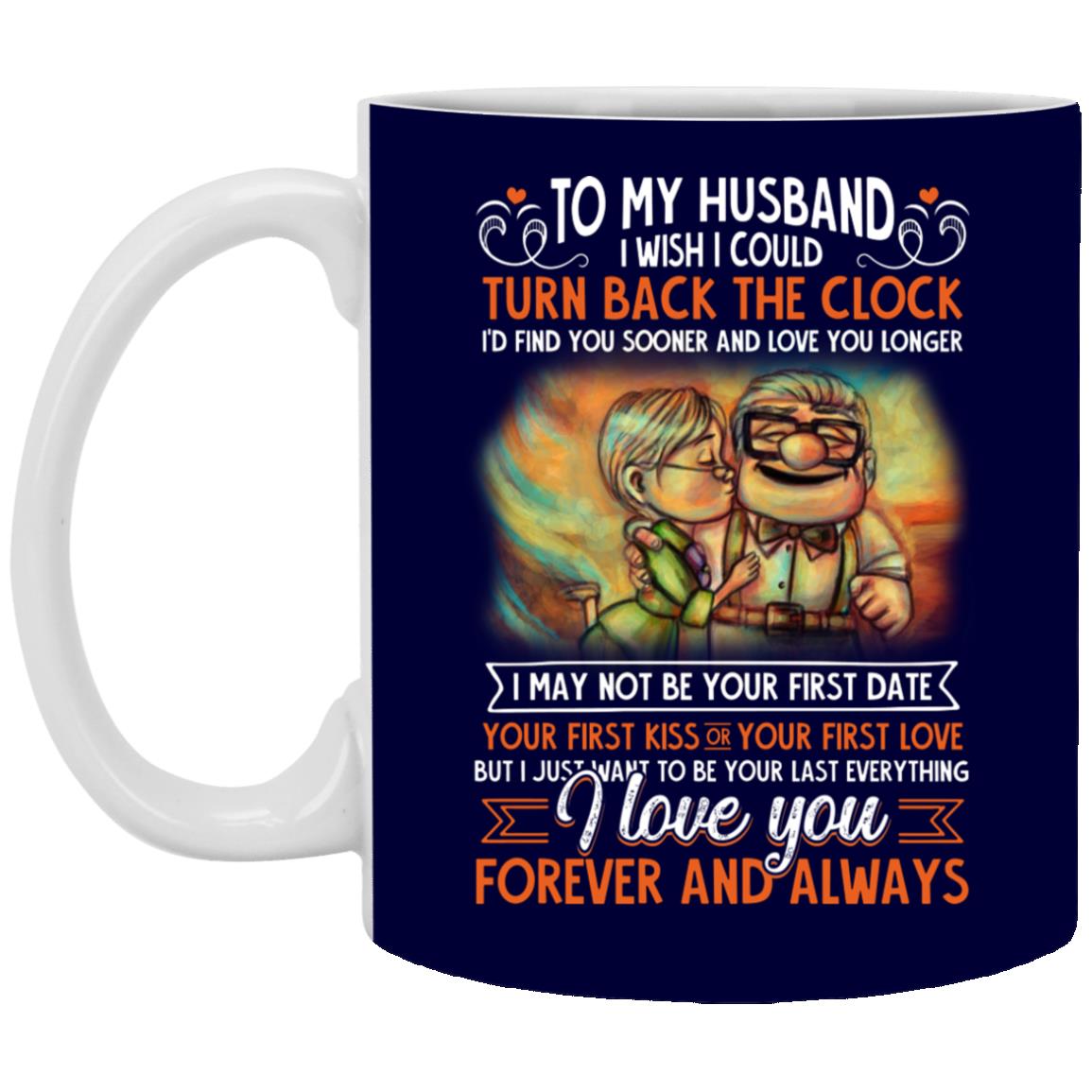 To My Husband Mug, Navy, 11 oz. White Mug