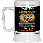To My Husband Mug, Black, 22 oz. Beer Stein