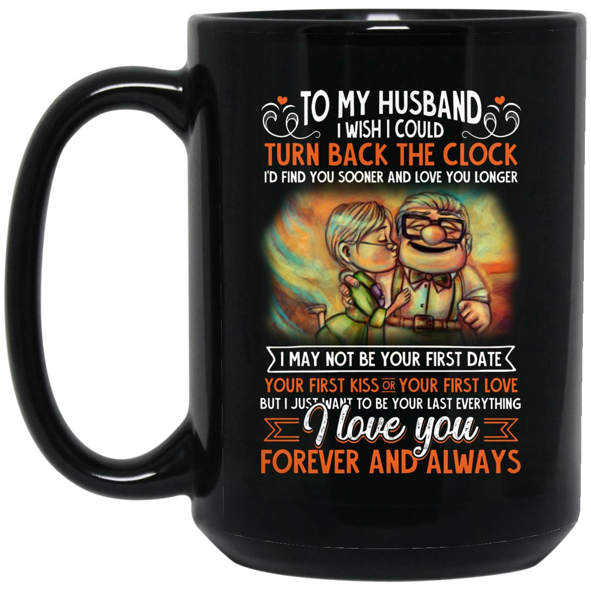 To My Husband Mug, Black, 15 oz. Black Mug