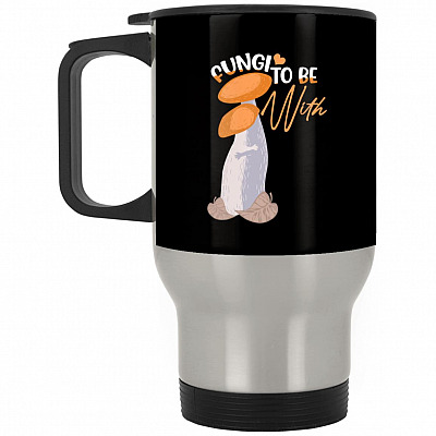 14 oz. Silver Travel Mug