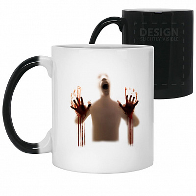 Zombie Fear The, White, 11 oz. Color Changing Mug