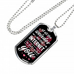 Valentine's Gifts for Him of All the Weirdos on the Internet I'm Glad I Picked You Dog Tag Pendant Necklace - Dog Tag (Silver)