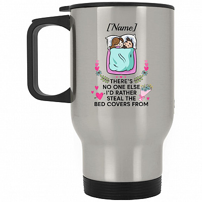 14 oz. Silver Travel Mug