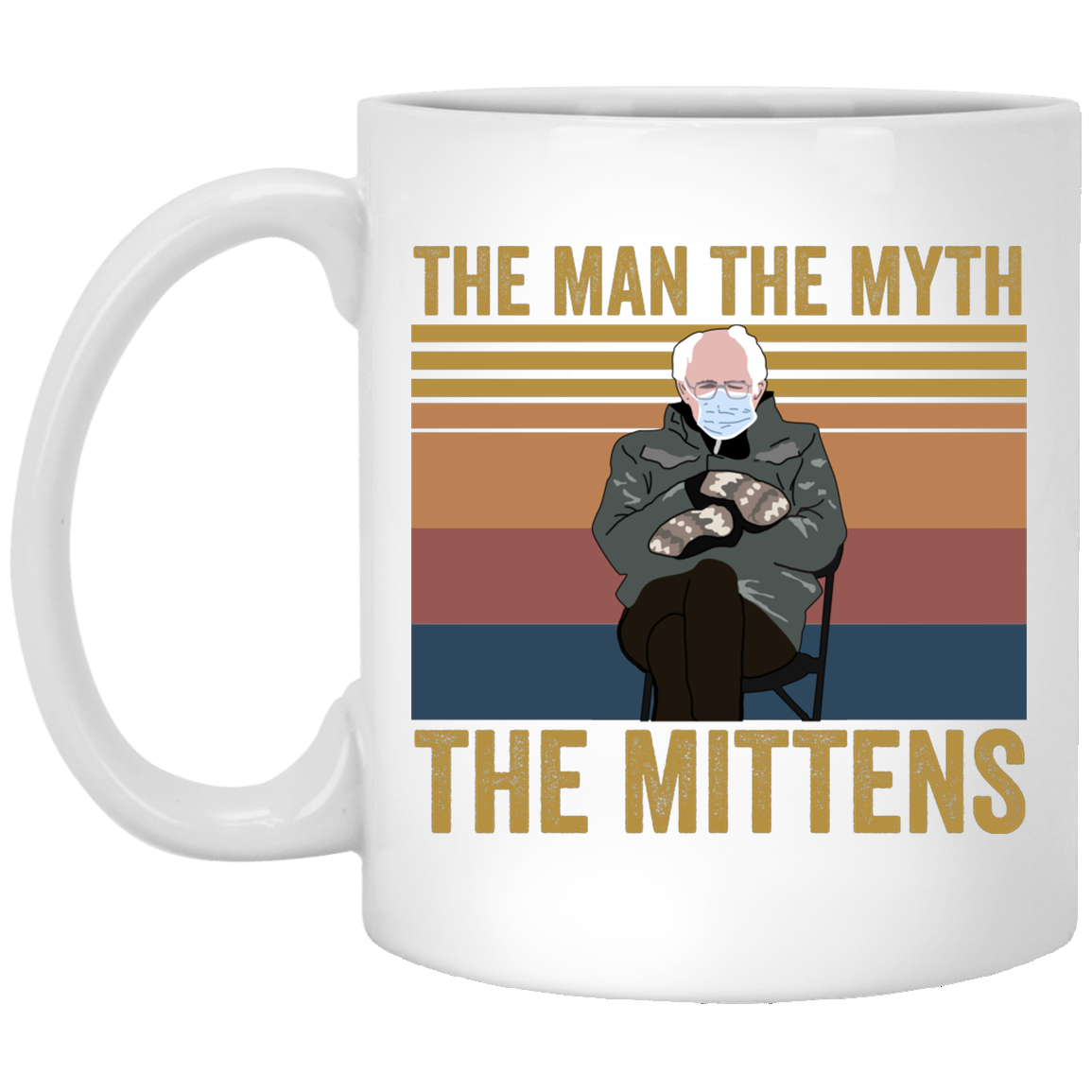 The Man the Myth the Mittens - Bernie Sanders Meme Ceramic Coffee Mug - Beer Stein - Water Bottle - Color Changing Mug, White, 11 oz. White Mug The Man the Myth the Mittens - Bernie Sanders Meme Ceramic Coffee Mug - Beer Stein - Water Bottle - Color Changing Mug, White, 11 oz. White Mug