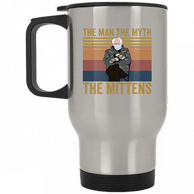 14 oz. Silver Travel Mug