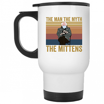 14 oz. White Travel Mug