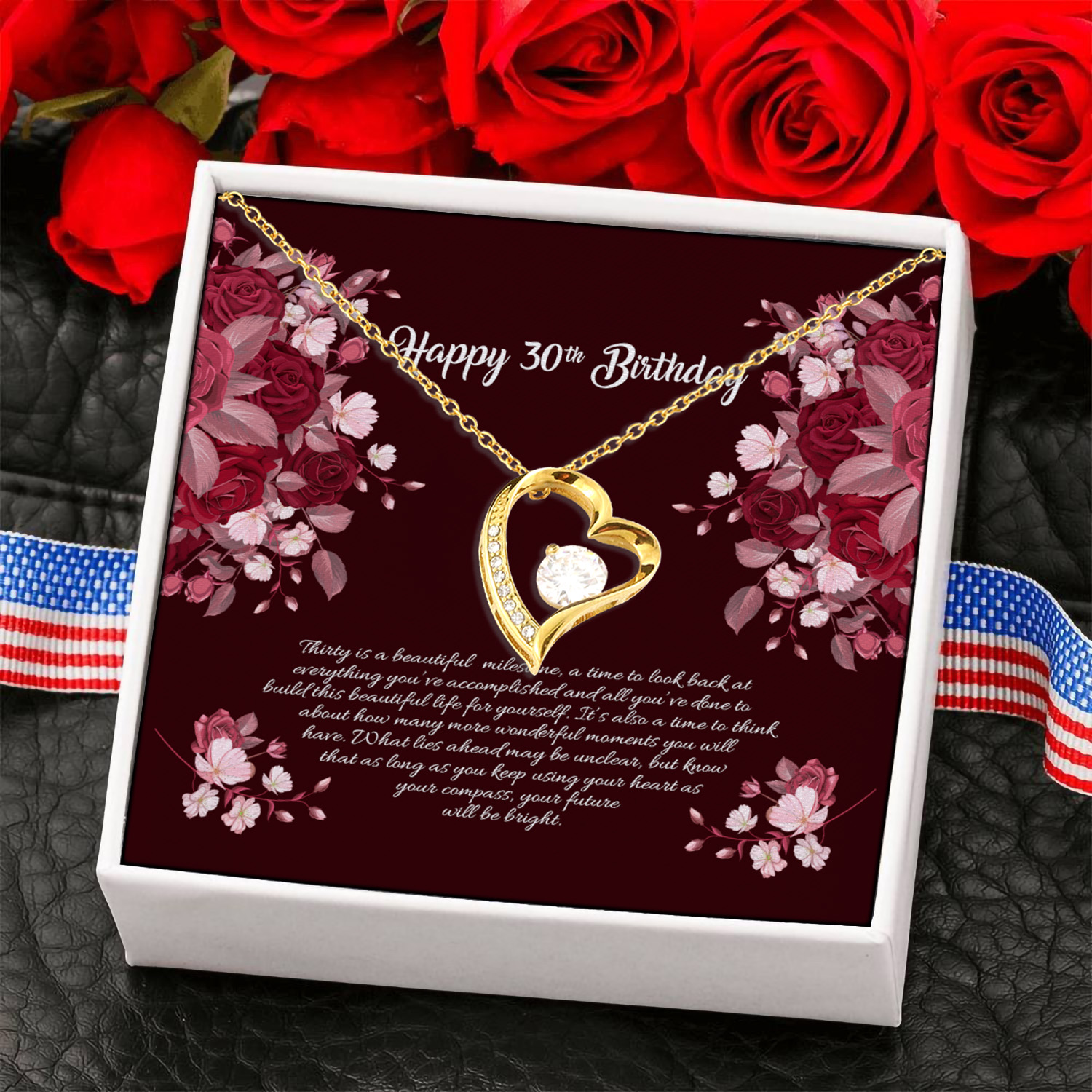 2NH_ 30th Birthday Forever Love Necklace (Gold) 6