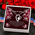 2NH_ 30th Birthday Forever Love Necklace (Silver) 6