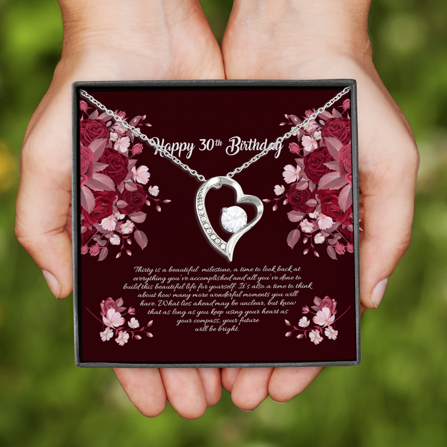 2NH_ 30th Birthday Forever Love Necklace (Silver)