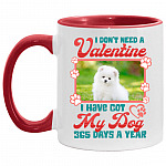 Personalized Photo mug, White/Red, 11 oz. Accent Mug