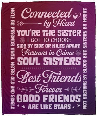 friend blanket, White, Cozy Plush Fleece Blanket - 50x60