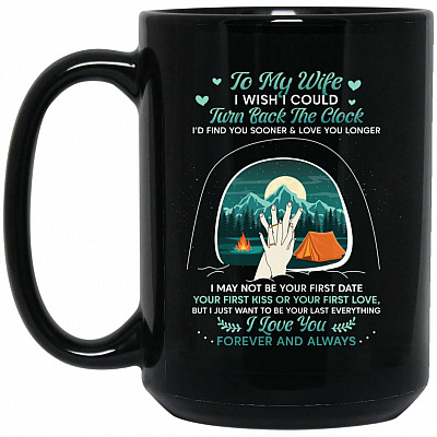 15 oz. Black Mug