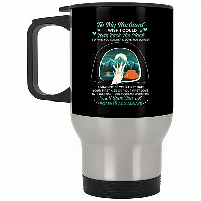 14 oz. Silver Travel Mug