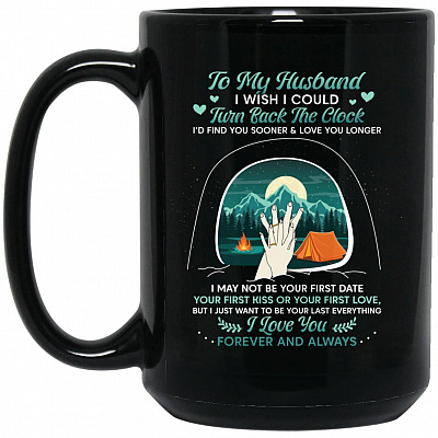 15 oz. Black Mug