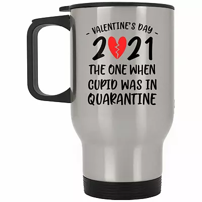 14 oz. Silver Travel Mug