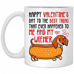 Happy Valentine's Day To The Best, White, 11 oz. White Mug