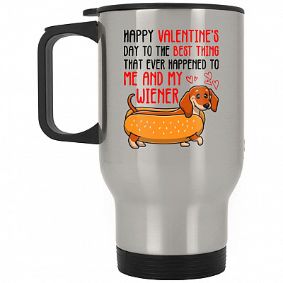 14 oz. Silver Travel Mug