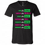 Kamala Harris Aka T-Shirt - V Neck, Black, V-Neck T-Shirt Kamala Harris Aka T-Shirt - V Neck, Black, V-Neck T-Shirt