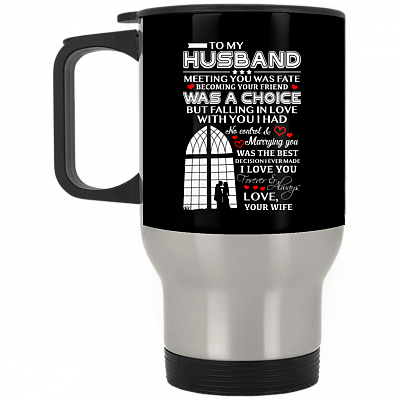 14 oz. Silver Travel Mug