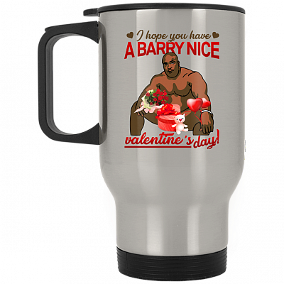 14 oz. Silver Travel Mug