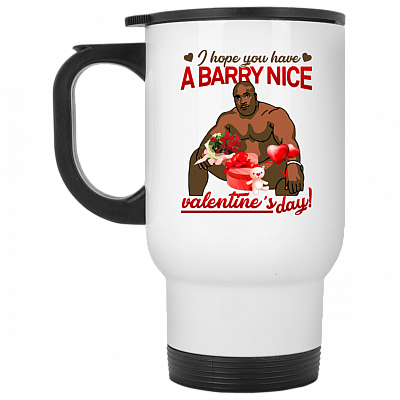 14 oz. White Travel Mug