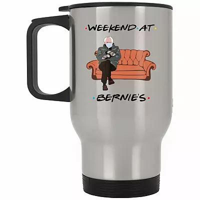 14 oz. Silver Travel Mug