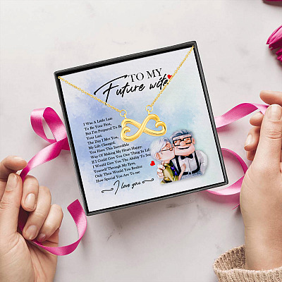 To My Future Wife I Love You  Infinity Heart Pendant Necklace - To My Future Wife Necklace