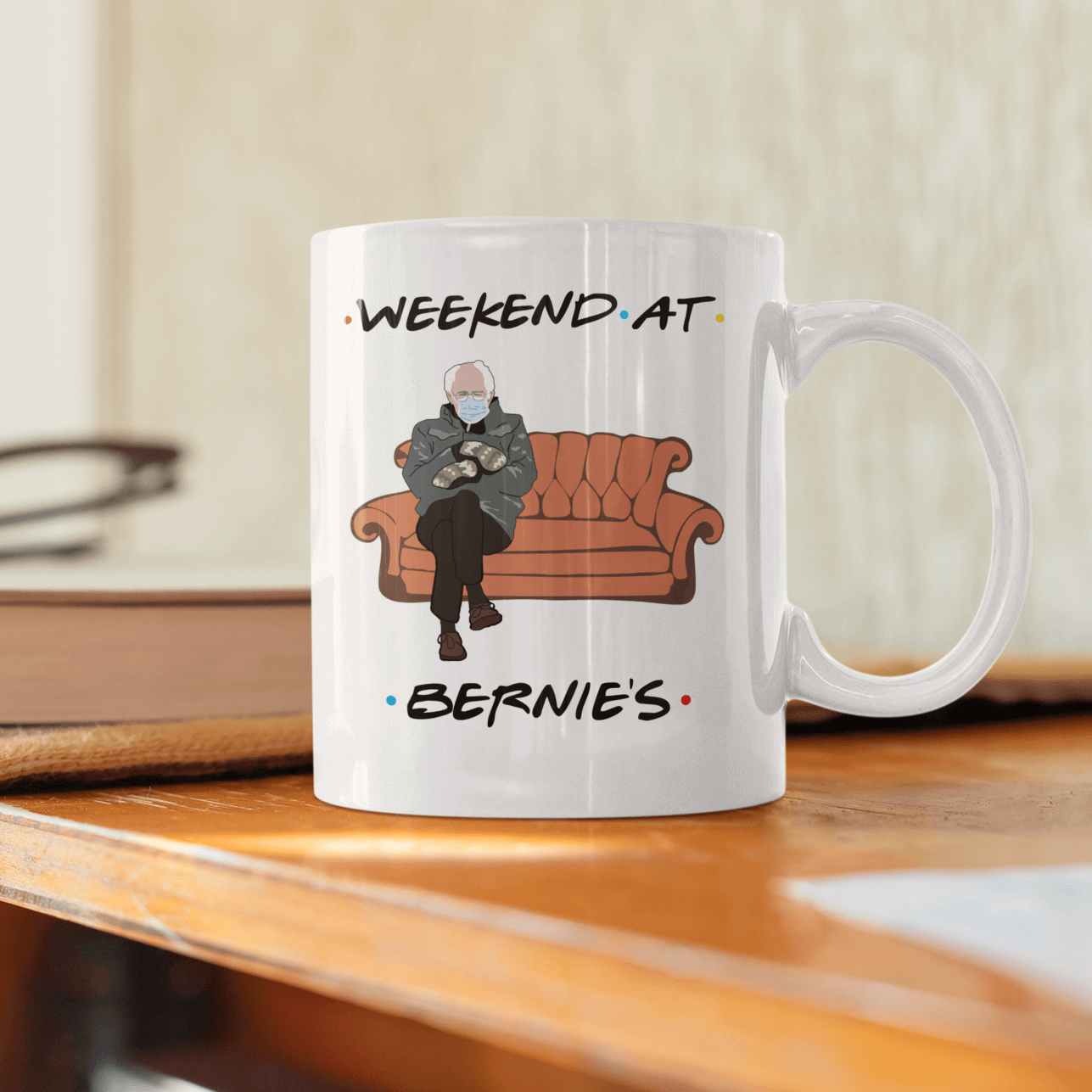 Bernie Mitten Memes Mug Friends Weekend At Bernies Sanders Ceramic
