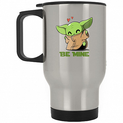 14 oz. Silver Travel Mug