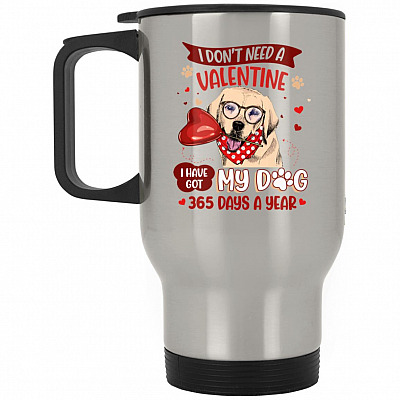 14 oz. Silver Travel Mug