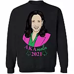 Kamala Harris Akamala, Black, Sweatshirt